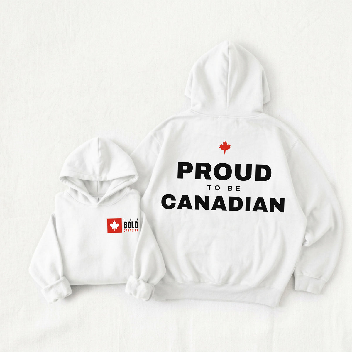 Proud To Be Canadian Back Print Hoodie
