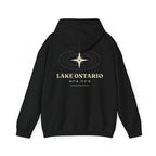 Lake Ontario Nautical Compass Back Print Hoodie