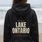 Still Lake Ontario Back Print Hoodie