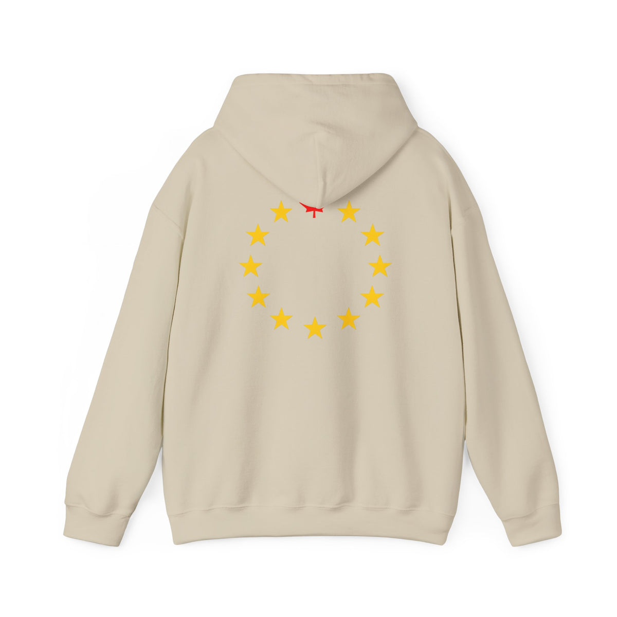 Euro Maple Star Ring Back Print Hoodie