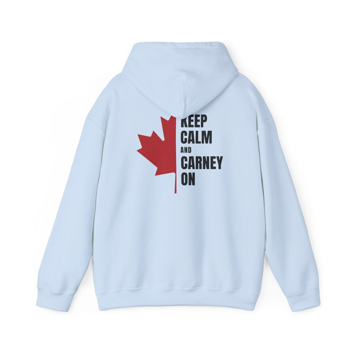 Keep Calm Maple Leaf Back Print Hoodie