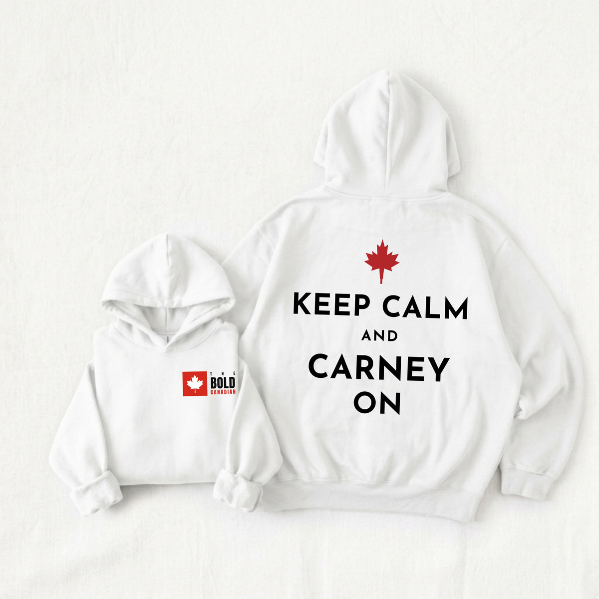 Keep Calm and Carney On Canadian Back Print Hoodie