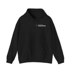 Black hoodie with a small red Canadian flag and white text reading "THE BOLD CANADIAN."