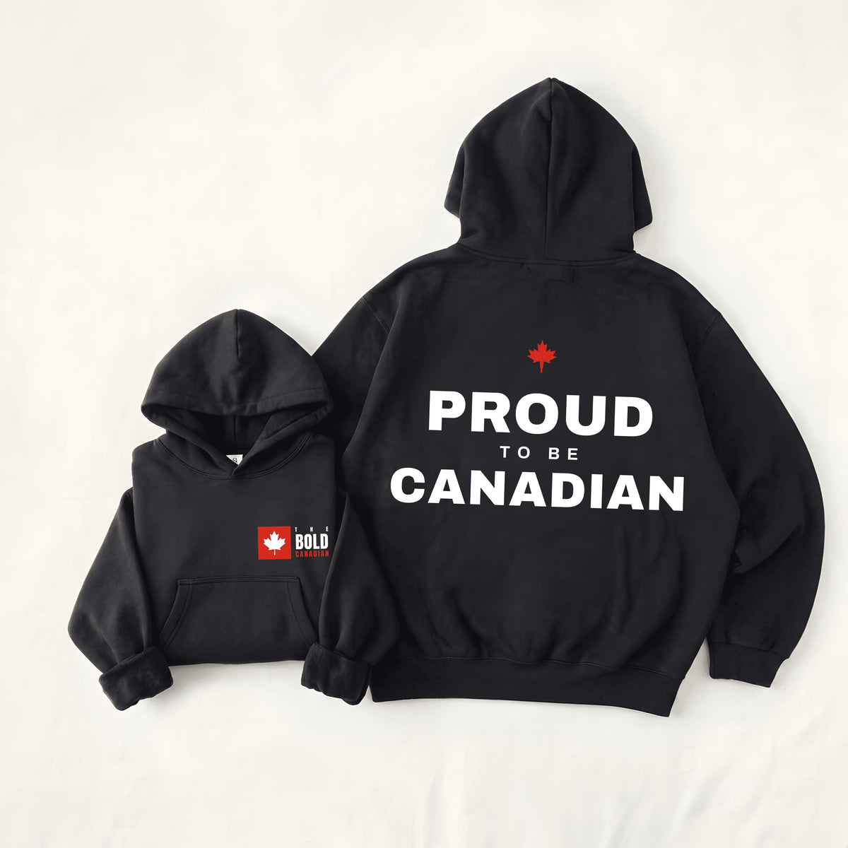 Proud To Be Canadian Back Print Hoodie