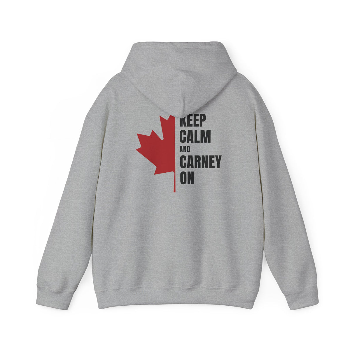 Keep Calm Maple Leaf Back Print Hoodie