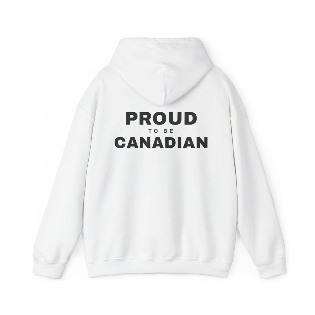 Proud To Be Canadian Back Print Hoodie