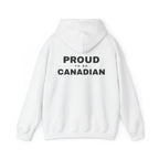 Proud To Be Canadian Back Print Hoodie
