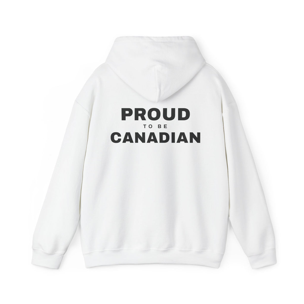 Proud To Be Canadian Back Print Hoodie