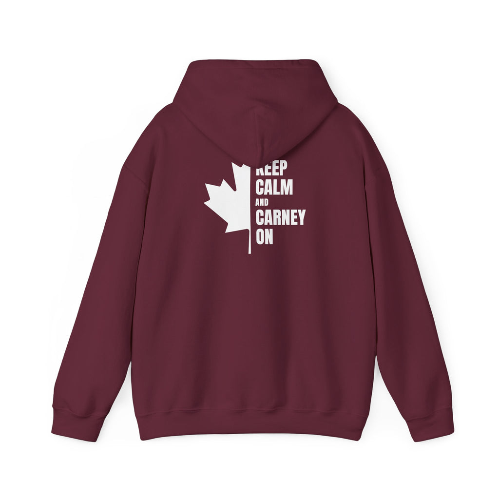Keep Calm Maple Leaf Back Print Hoodie