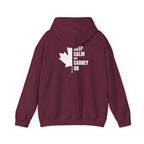 Keep Calm Maple Leaf Back Print Hoodie