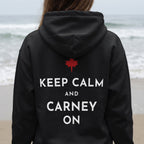 Keep Calm and Carney On Canadian Back Print Hoodie