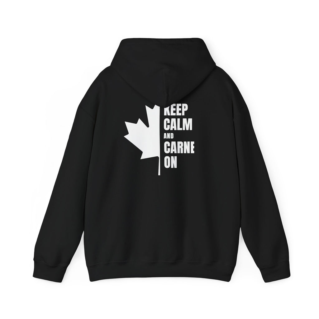 Keep Calm Maple Leaf Back Print Hoodie