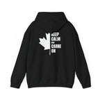 Keep Calm Maple Leaf Back Print Hoodie