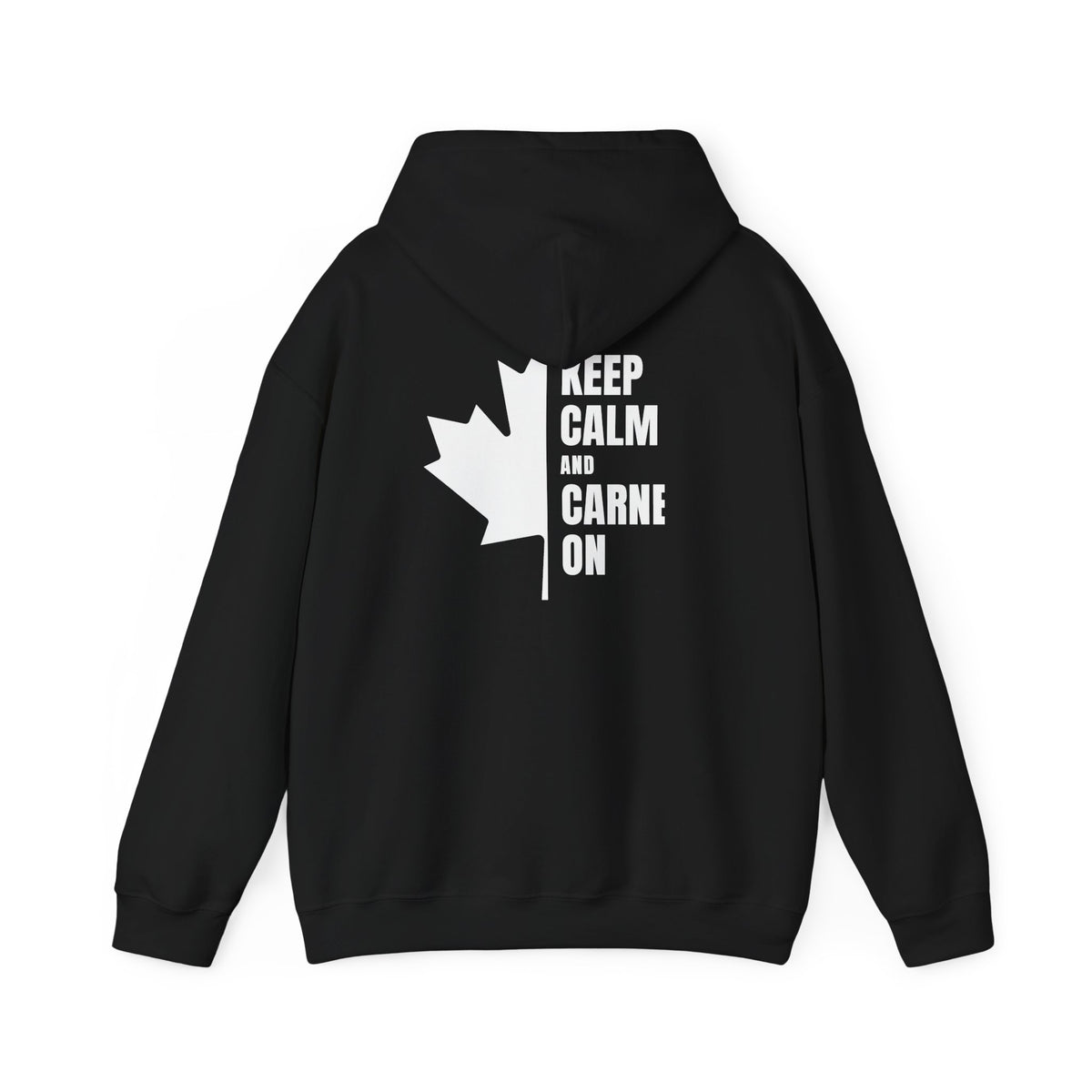 Keep Calm Maple Leaf Back Print Hoodie