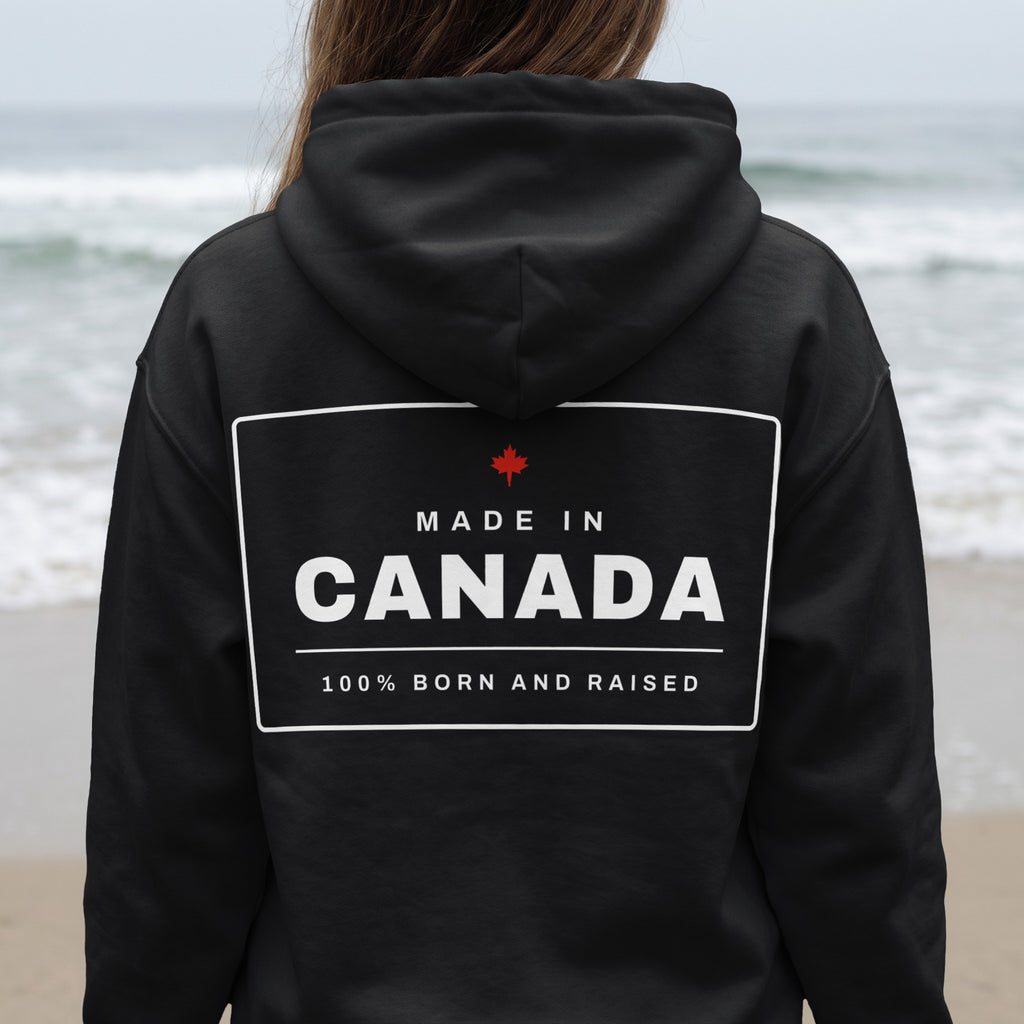 Made In Canada Back Print Hoodie