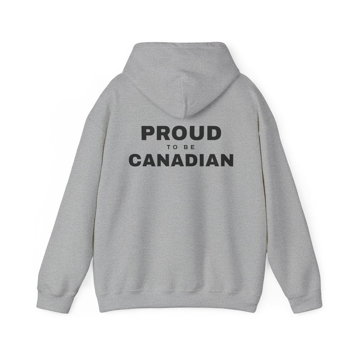 Proud To Be Canadian Back Print Hoodie