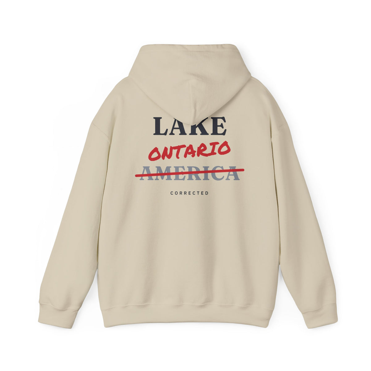 Lake Ontario Corrected Back Print Hoodie