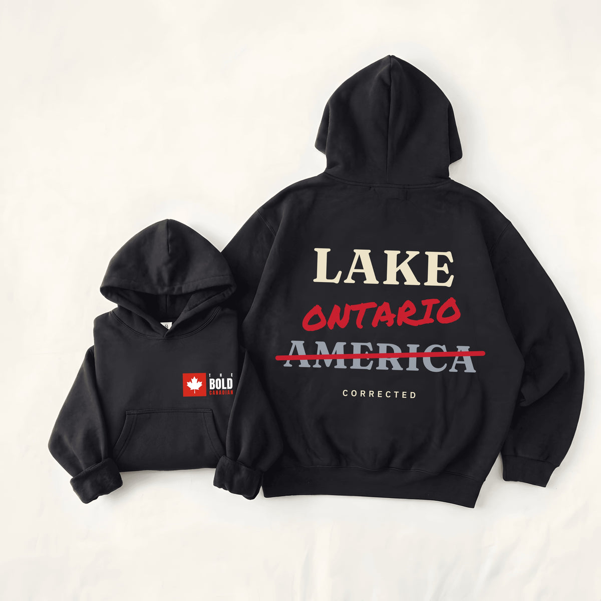 Lake Ontario Corrected Back Print Hoodie