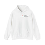 White hoodie with "The Bold Canadian" and a maple leaf logo.