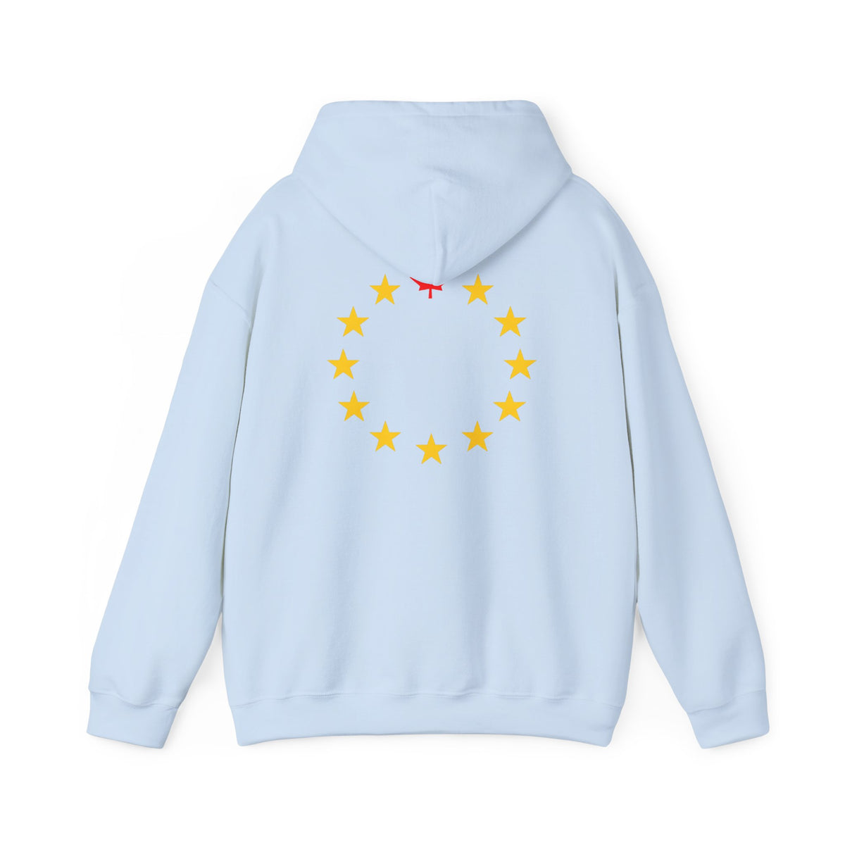 Euro Maple Star Ring Back Print Hoodie