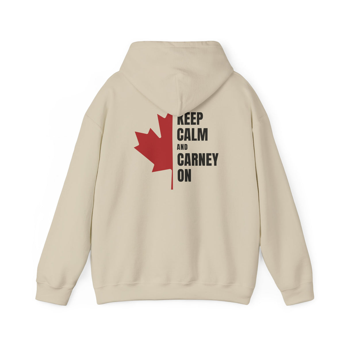 Keep Calm Maple Leaf Back Print Hoodie