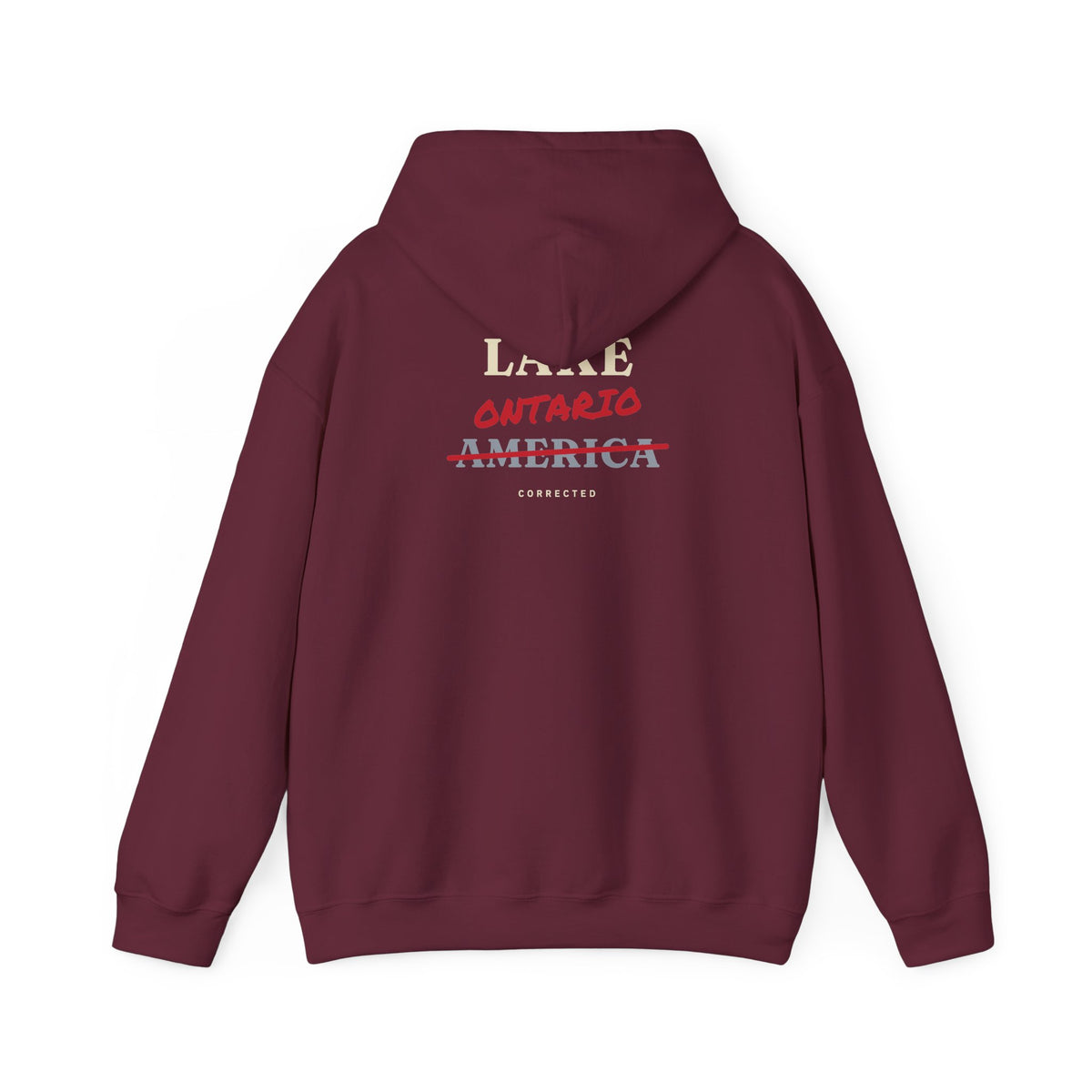 Lake Ontario Corrected Back Print Hoodie