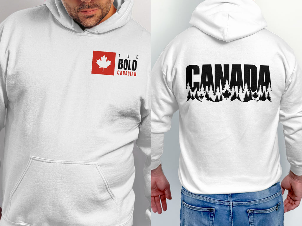 Canada Pine Silhouette Back Print Hoodie