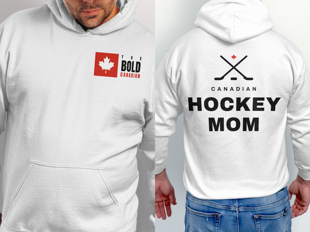 The Canadian Hockey Mom Back Print Hoodie