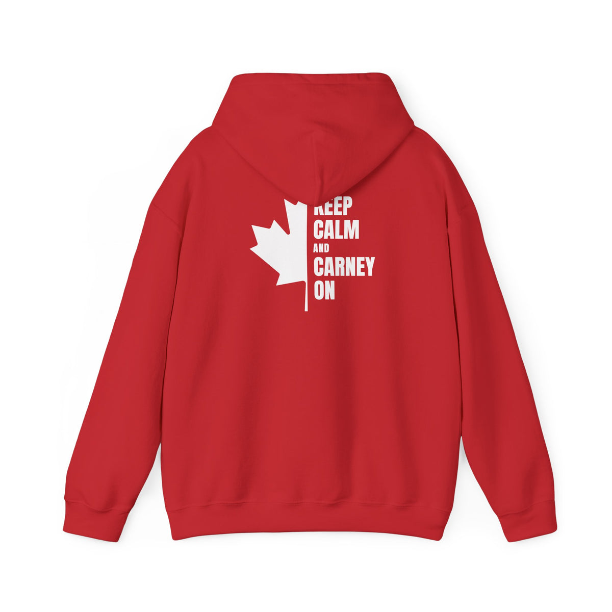Keep Calm Maple Leaf Back Print Hoodie