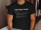 Black t-shirt with "carneyvore" definition about the 24th Prime Minister.