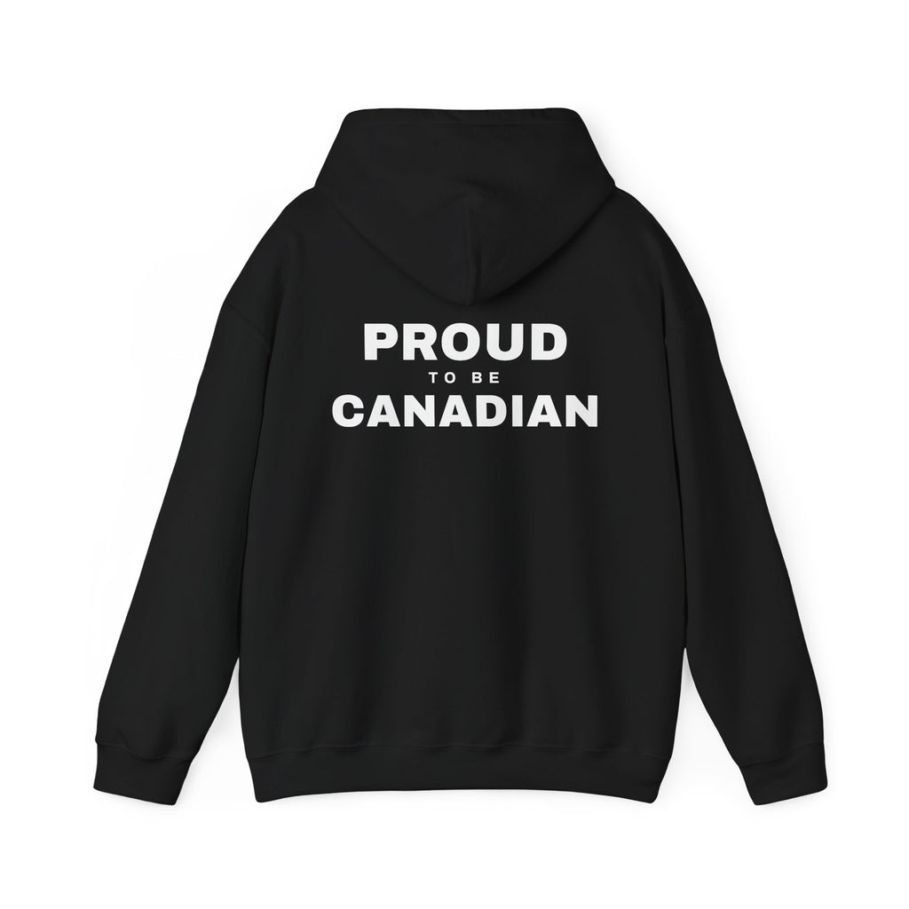 Proud To Be Canadian Back Print Hoodie