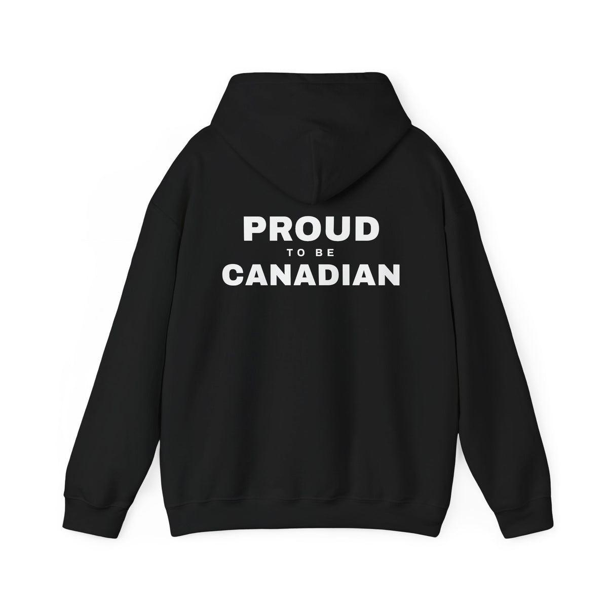 Proud To Be Canadian Back Print Hoodie