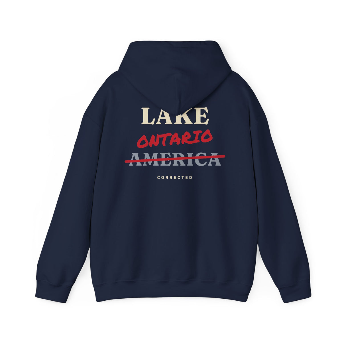 Lake Ontario Corrected Back Print Hoodie