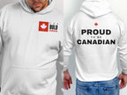 Proud To Be Canadian Back Print Hoodie