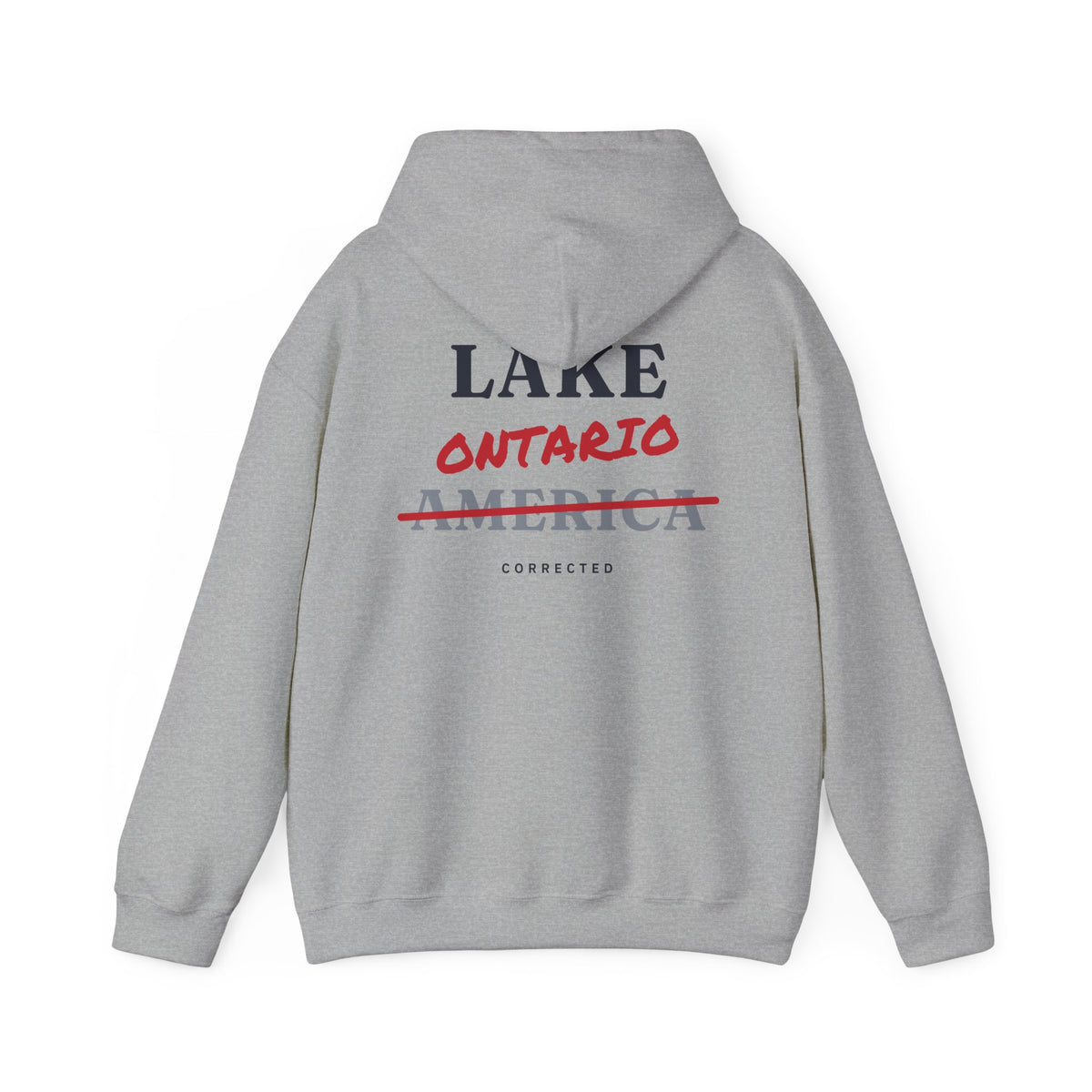 Lake Ontario Corrected Back Print Hoodie