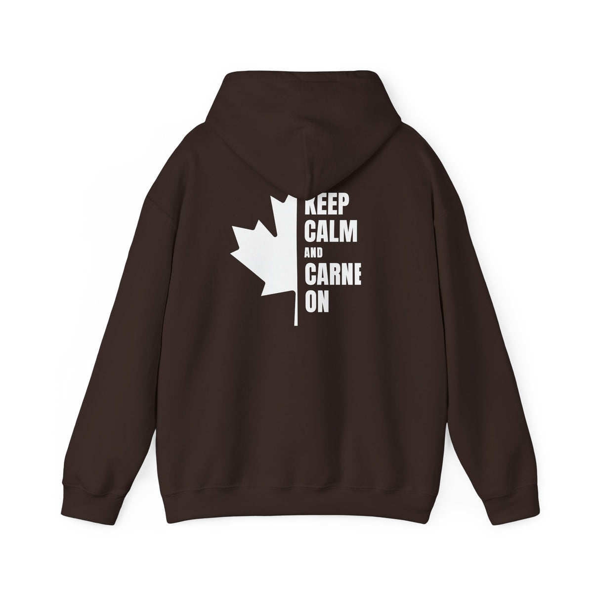 Keep Calm Maple Leaf Back Print Hoodie