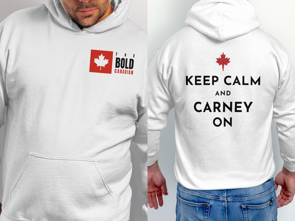 Keep Calm and Carney On Canadian Back Print Hoodie