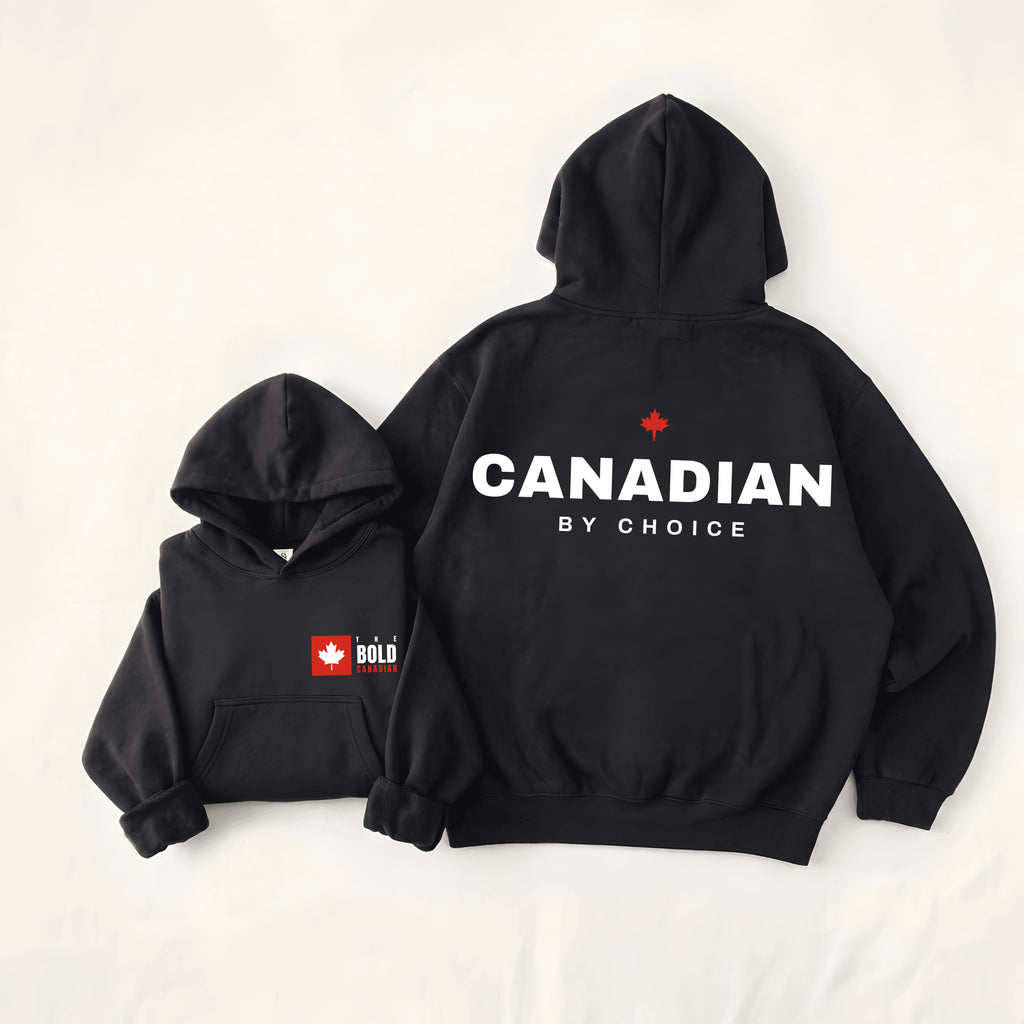 Canadian By Choice Back Print Hoodie