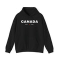 Black hoodie with white "CANADA EST. 1867" text and a maple leaf.