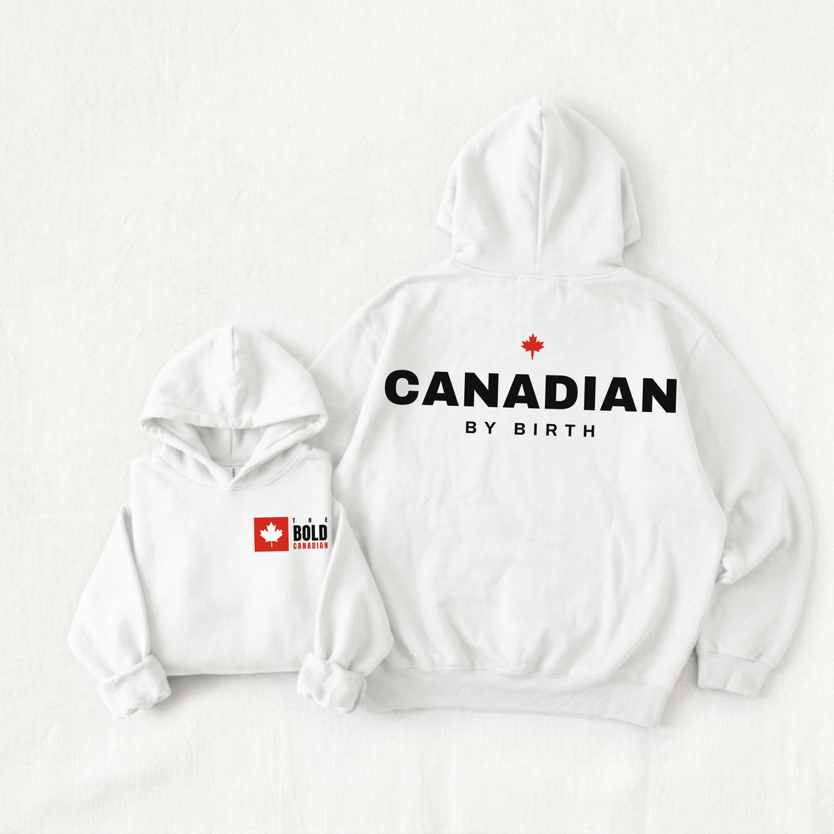 Canadian By Birth Back Print Hoodie