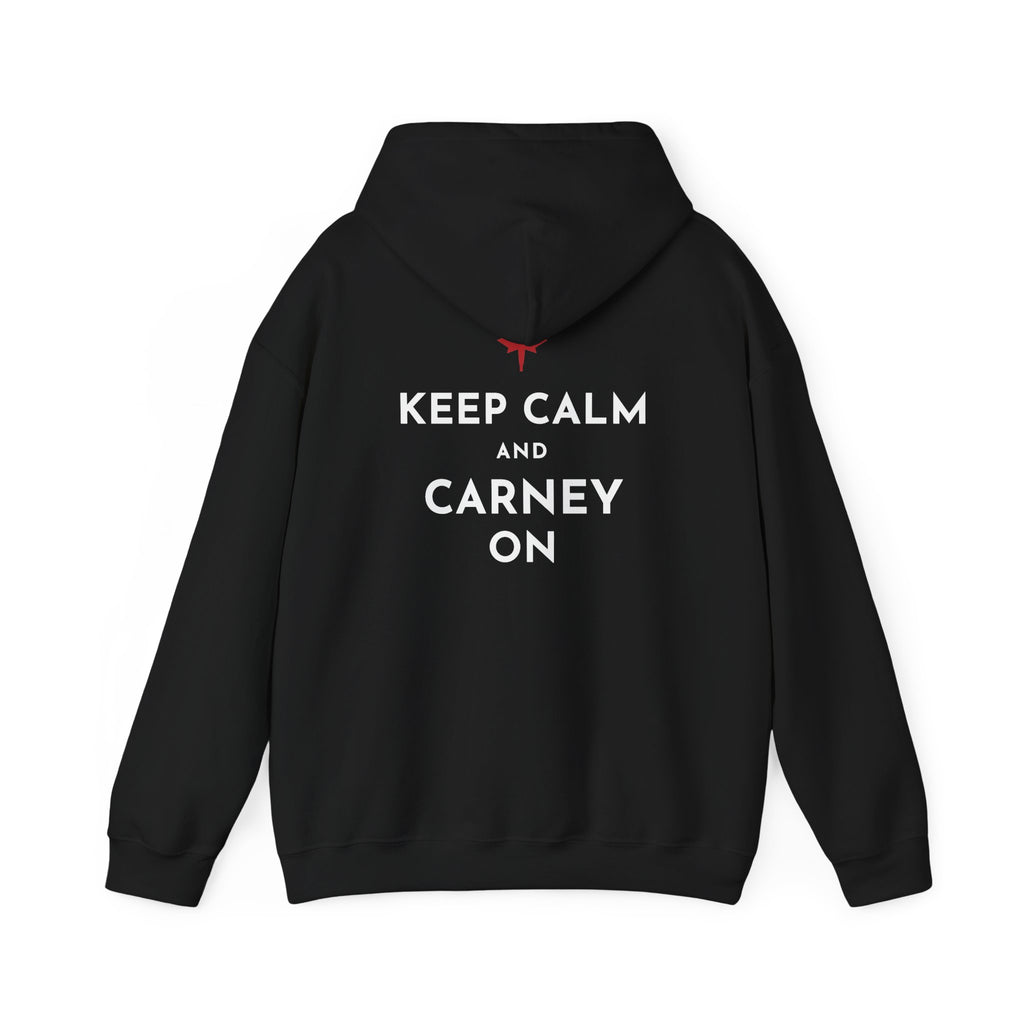 Keep Calm and Carney On Canadian Back Print Hoodie