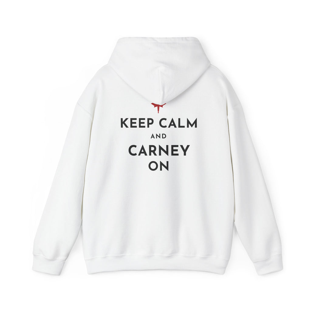 Keep Calm and Carney On Canadian Back Print Hoodie