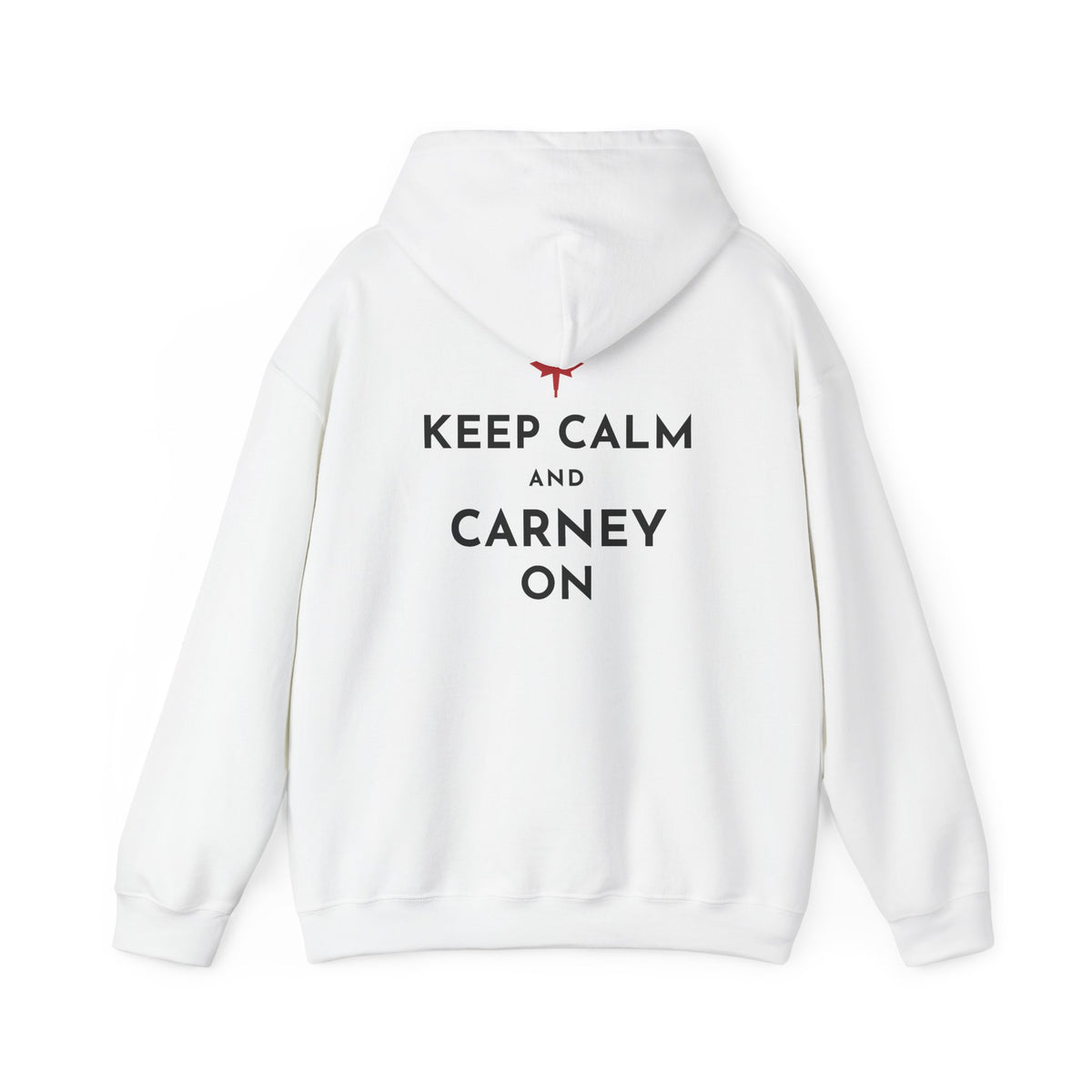 Keep Calm and Carney On Canadian Back Print Hoodie