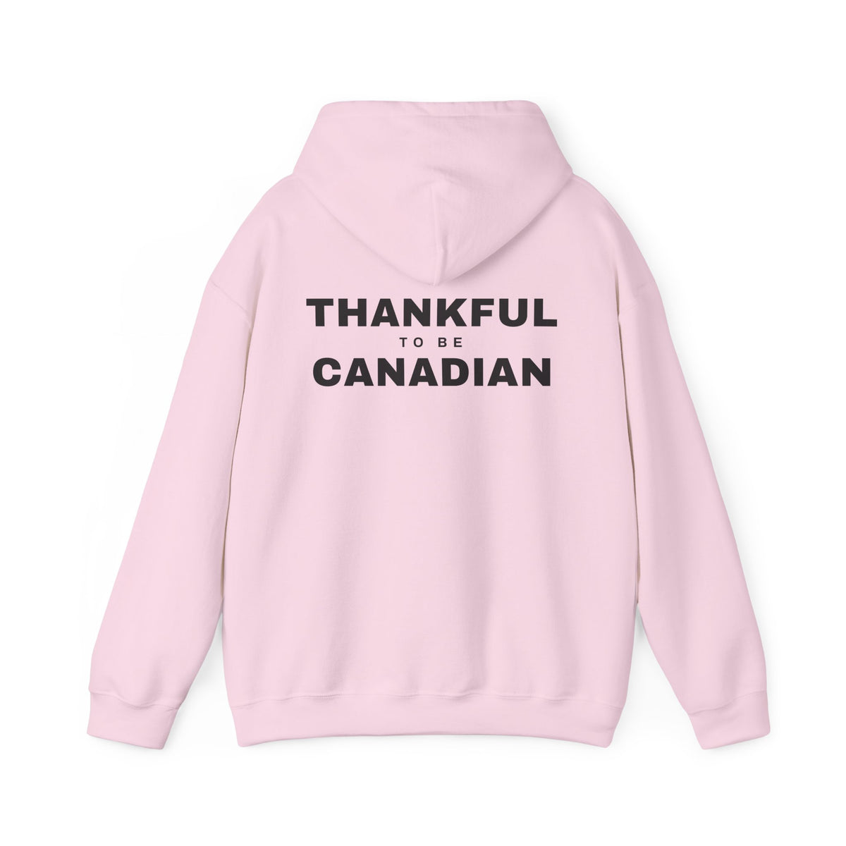 Thankful To Be Canadian Back Print Hoodie