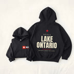 Still Lake Ontario Back Print Hoodie