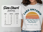 Gildan 64000 softstyle t-shirt size chart with width and length measurements.