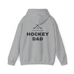 Canadian Hockey Dad Back Print Hoodie