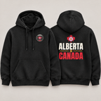 Alberta Is Canada Back Print Hoodie