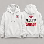 Alberta Is Canada Back Print Hoodie