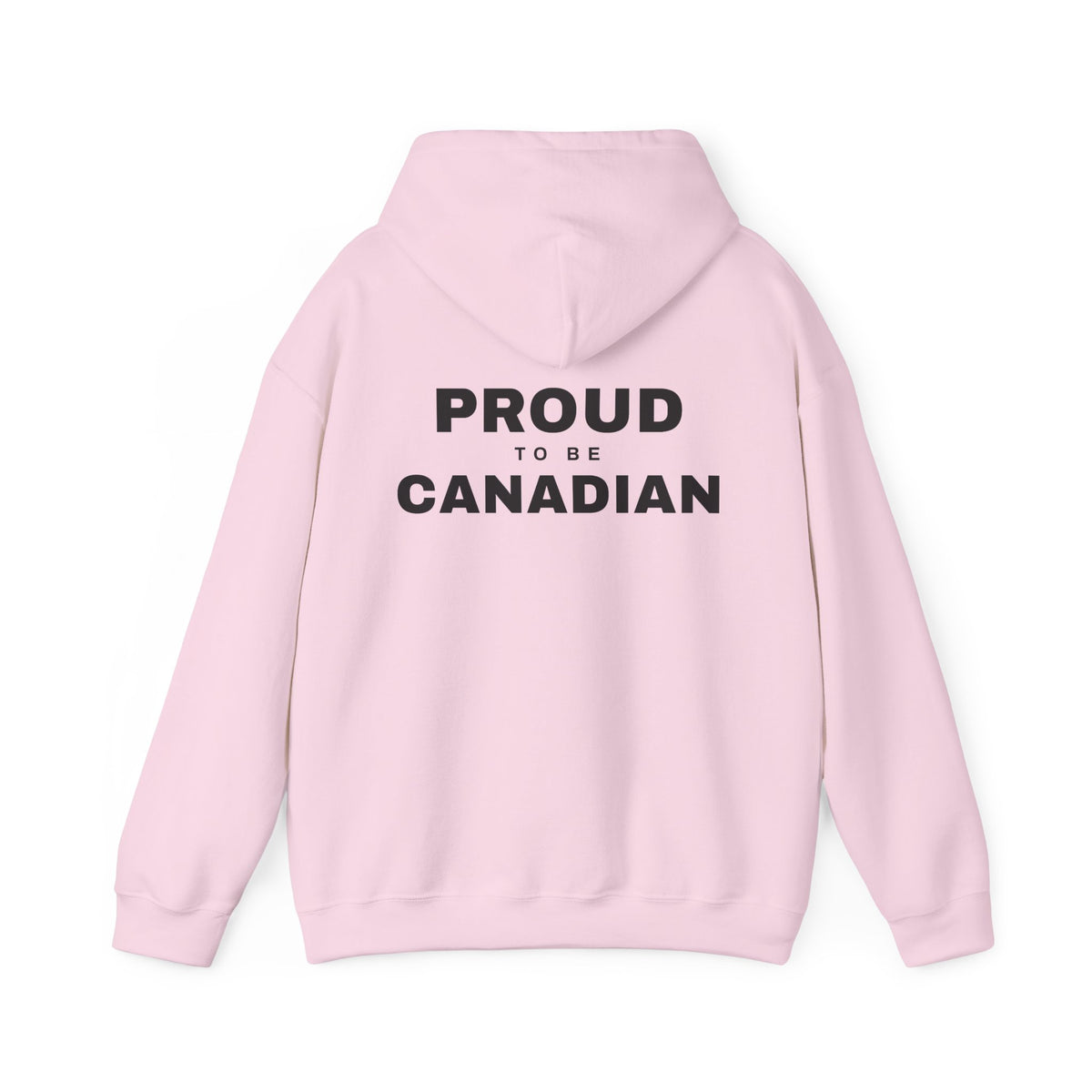 Proud To Be Canadian Back Print Hoodie